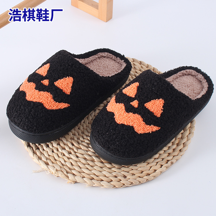 A variety of warm Halloween slippers, indoor home soft-soled home slippers, new autumn and winter cotton slippers, cross-border exclusive supply Specification drawing