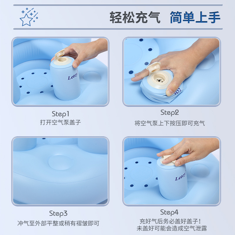 In stock, there are inflatable baby sitting chairs, children's small sofas, baby sitting gadgets, and wear-resistant pvc dining tables and chairs for both men and women Application Scenario