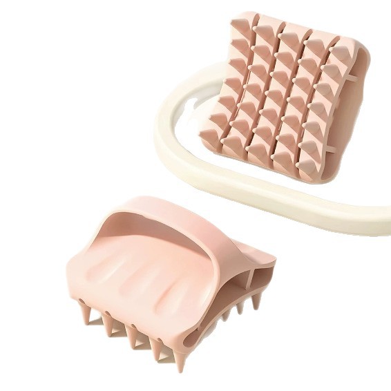 Colored silicone shampoo brush, massage brush, hair and scalp cleaning, head massager, shampoo comb, bath shampoo brush Item Picture