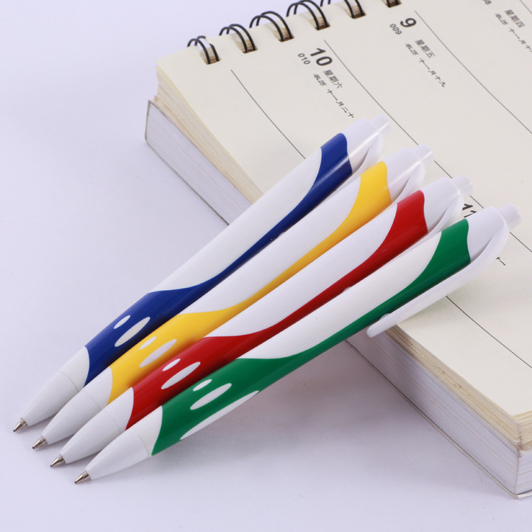 Tianfeng Advertising Ballpoint Pen 533 Foreign Trade Ballpoint Pen Two-color Rod Advertising Ballpoint Pen details Picture