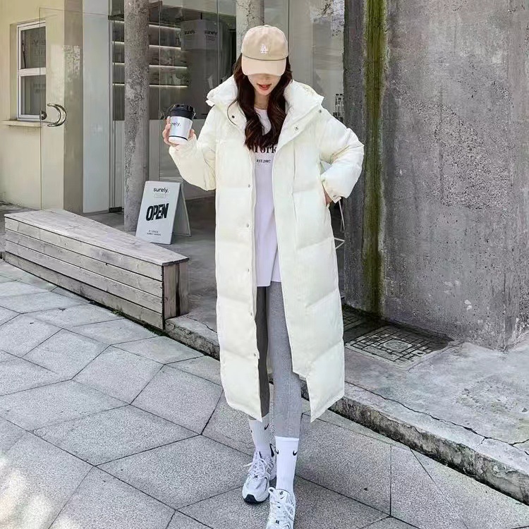 The new 2025 Dongdaemun thickened and loose cotton-padded jacket for the art examination school uniform of the Central Academy of Drama, which is super long and knee-length for women Specification image