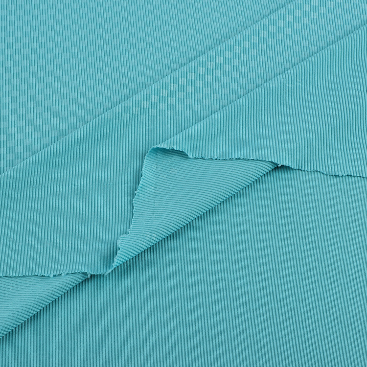 180g ice silk ribbed ice silk embossed thread knitted polyester fabric wide-leg pants and home wear ribbed fabric Specification image