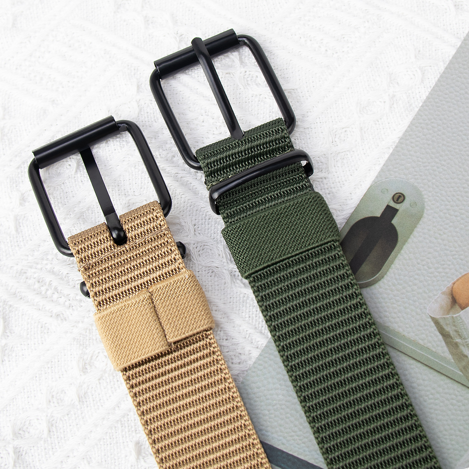 New men's belt with black pin buckle from Wenzhou factory, high-end men's belt, trendy men's wholesale stock Specification image