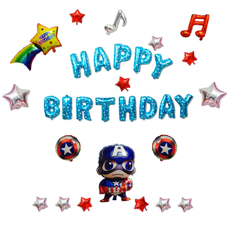 Cartoon and anime-themed party birthday balloon set for children, boys and girls, background wall, scene arrangement and decoration supplies Item Picture