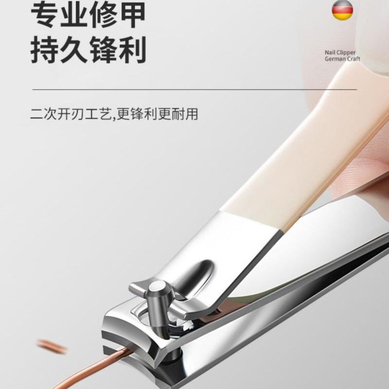 Nail clipper set, portable carbon steel nail trimming and manicure tools, nail clippers, household bevel nail grinding tools details Picture