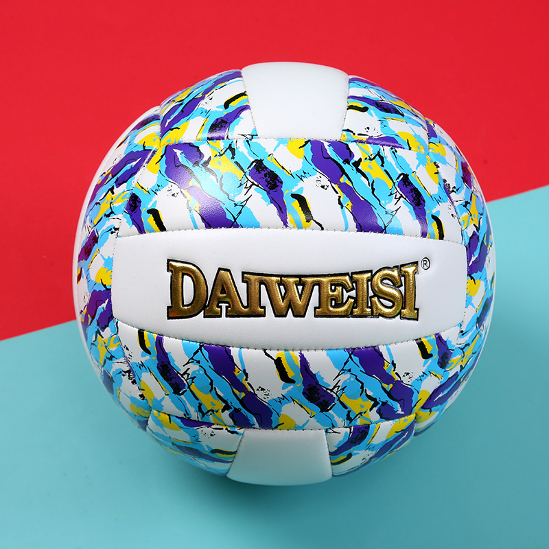 Wholesale of new printed PVC adult football, wear-resistant and explosion-proof adult training football, No. 5 machine-sewn football details Picture
