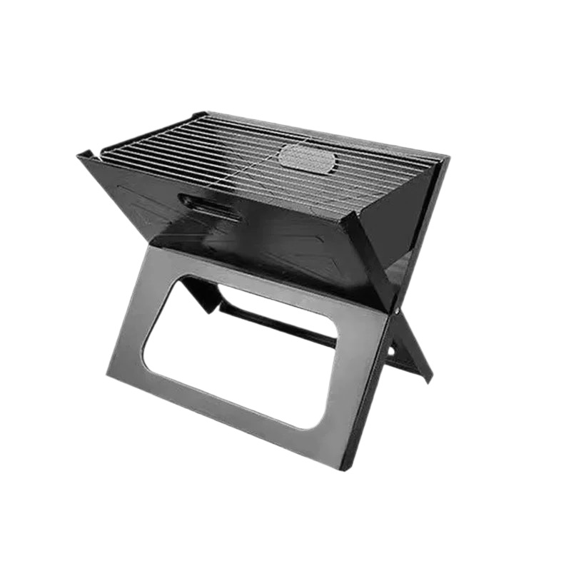 Portable folding barbecue grill, outdoor household grill, multi-functional windproof grill, black BBQ, foldable barbecue Item Picture