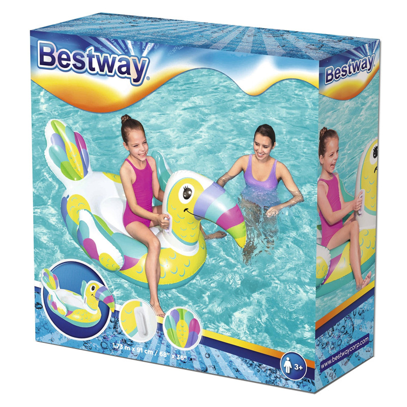 Bestway41437 Toucan ride Children's cartoon swimming ring Animal-shaped life buoy Children's float Application Scenario