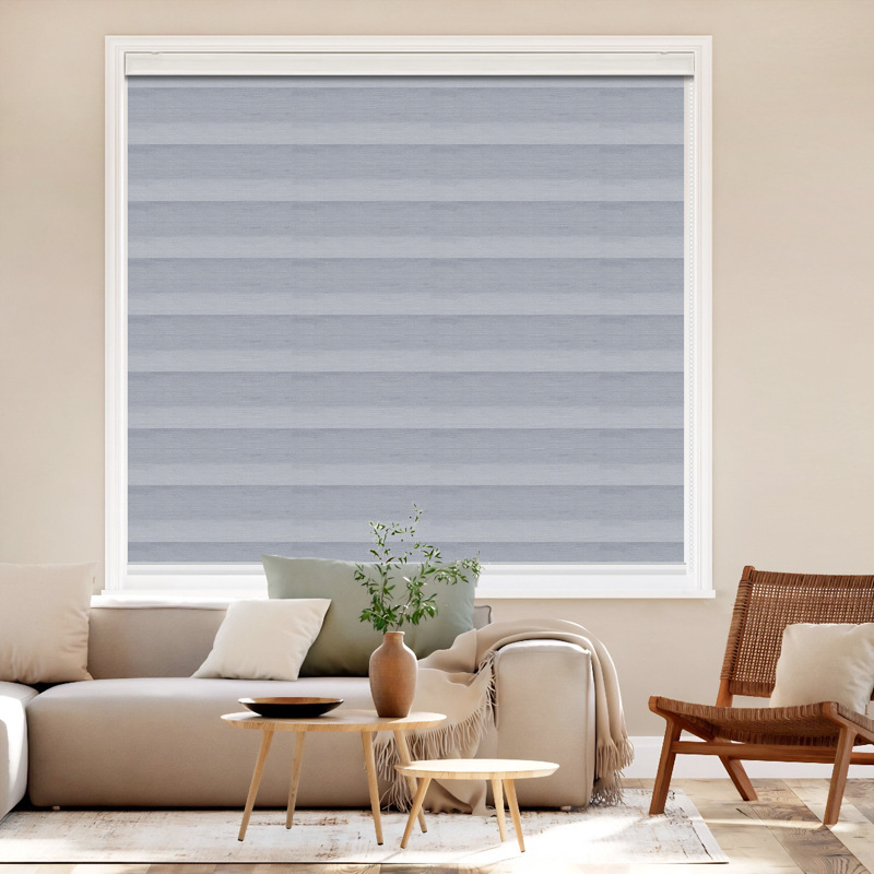 Foreign trade imitation linen soft gauze blinds, Venetian blinds, office full and half blackout zebra blinds, sliding and lifting blinds Specification image