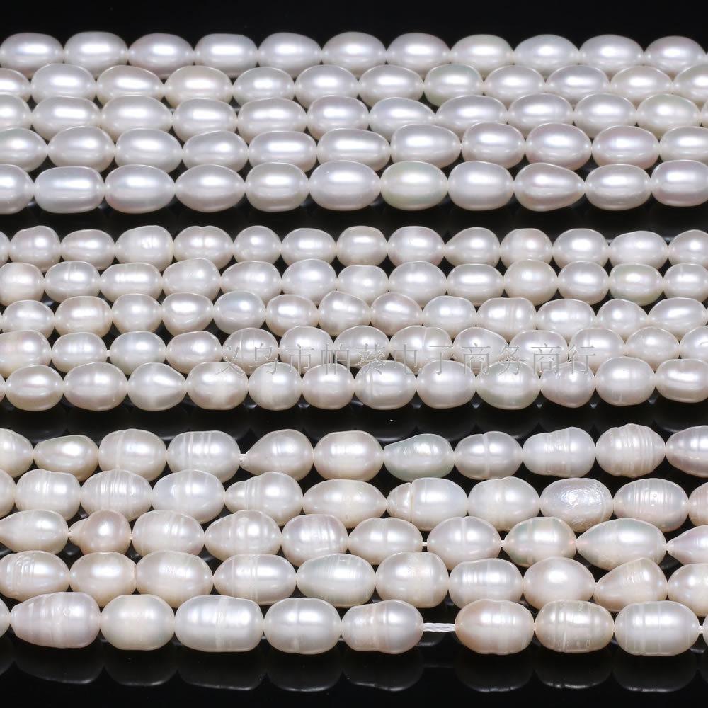 Natural freshwater pearl A,AA,AAA grade white pearl rice beads factory wholesale in large quantities