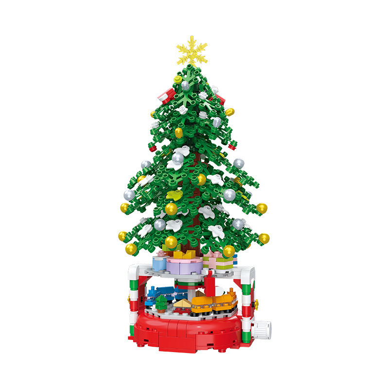 Compatible LEGO Christmas tree building block models, puzzle building blocks, Christmas girl gifts, desktop ornaments wholesale Application Scenario