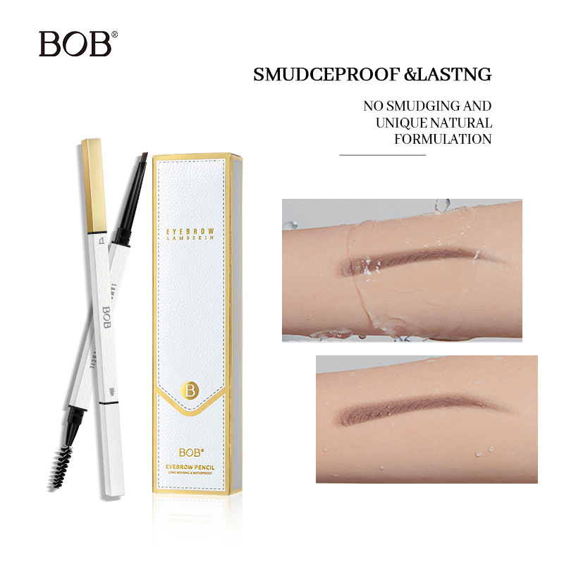 跨境专用bob雾感双头眉笔防水不晕染持久不掉色自然野生眉毛彩妆详情图4