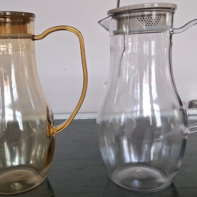 PC acrylic cold water bottle, restaurant and hotel beverage juice pot, beer tie pot, plastic high-temperature resistant foreign wine dispenser details Picture