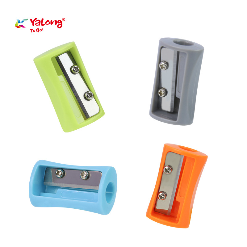 Cross-border manufacturer customizes single-hole pencil sharpeners, mini plastic pencil sharpeners, pencil sharpeners and waist-shaped pencil sharpeners Item Picture