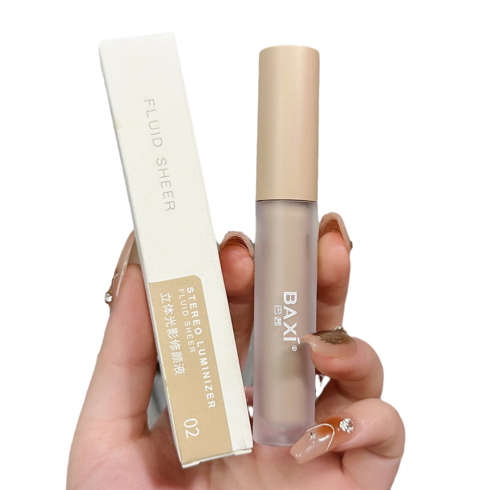 BAXI Light and Shadow 3D Facial Contouring Liquid: Facial highlights brighten, Shadow Concealer, hydrating Contouring, student makeup Item Picture