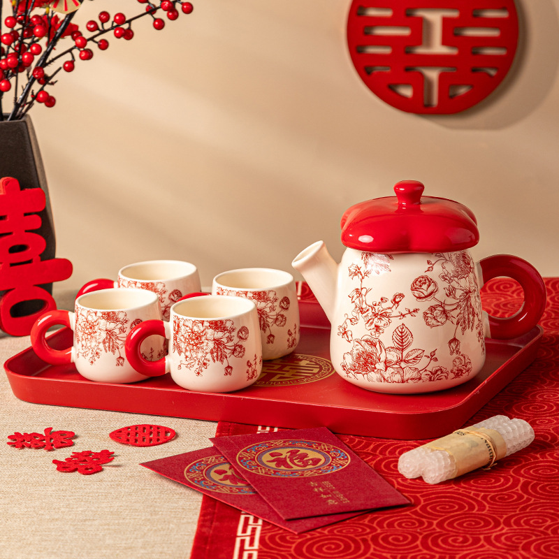 New ceramic cups for festive occasions, household cups, housewarming and newlywed gifts, ceramic tea sets, water bottles and cups Specification image