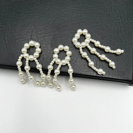 Hand-woven pearl pendants, ancient-style embroidered shoes, tassel accessories, DIY earrings, necklaces, hair ornaments, decorative materials Hand-woven pearl pendants, ancient-style embroidered shoes, tassel accessories, DIY earrings, necklaces, hair ornaments, decorative materials