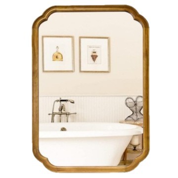 装饰镜/藤编/全身镜/芳华全身镜/试衣镜白底实物图