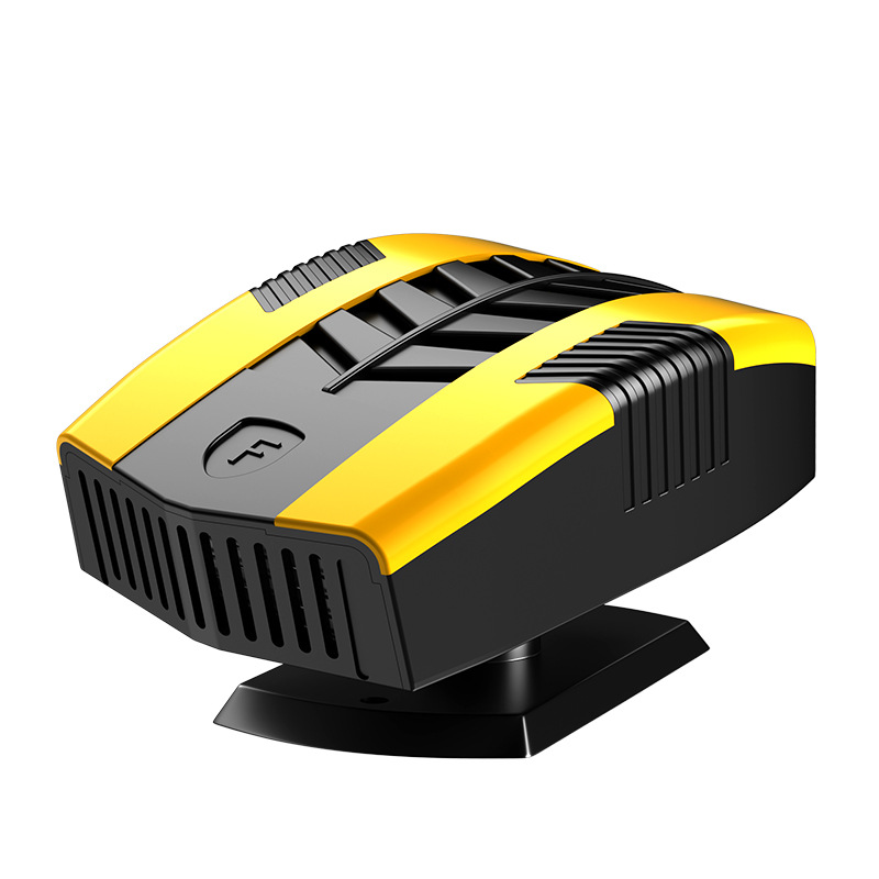 车载暖风机汽车用取暖器便捷式加热器汽车除霜除雾器车内电暖器白底实物图