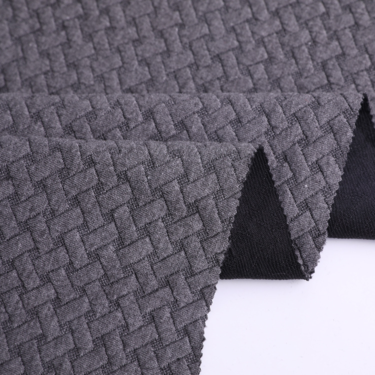 32s cotton-like polyester yarn knitted fabric, polyester stretch knitted jacquard fabric, baby and children's clothing and home textile fabric