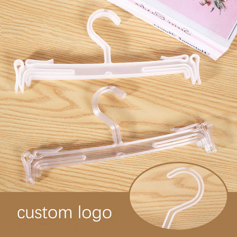 跨境塑料内衣架展示架服装店女装挂架内裤撑挂文胸衣挂透明30CM