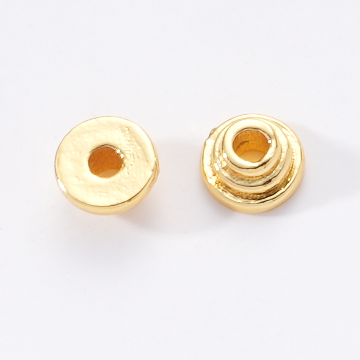 High-color retention bracelet, 18K copper-plated with hollowed-out zirconium beads and spacers, basic material accessories, diy flower stand Item Picture