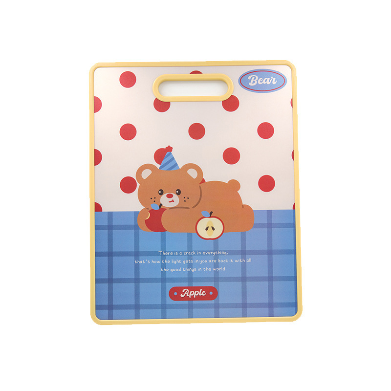代发厨房粘板双面卡通小熊菜板pp塑料砧板防霉抗菌家用切菜板案板