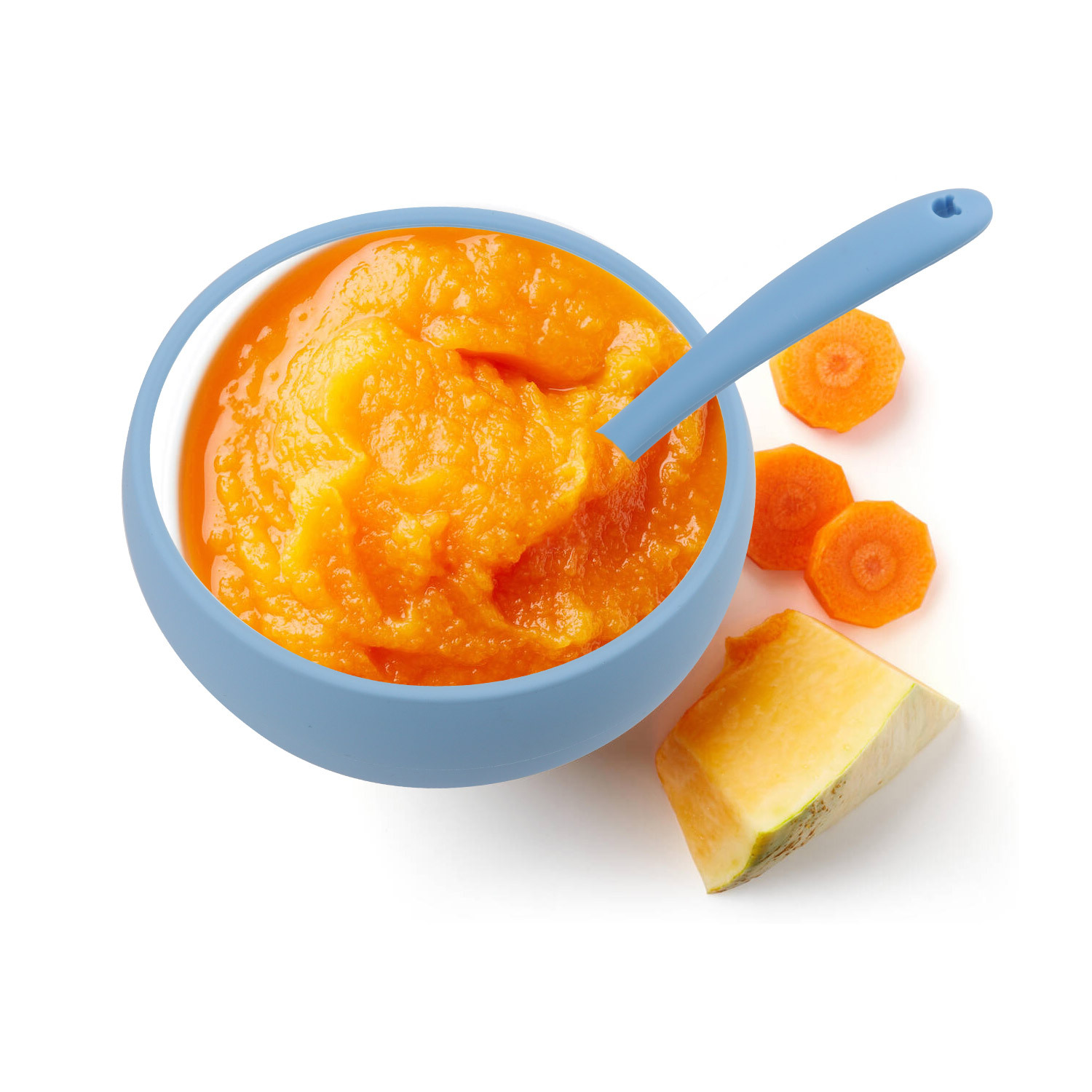 Children's silicone complementary food tableware set, two-color bowls, plates, spoons, forks, four-piece set, baby food-grade e-commerce new product Specification drawing