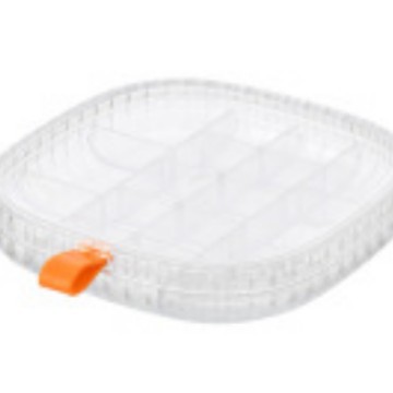 High appearance level transparent jewelry storage box, stud earrings, necklaces, bracelets, rings, multi-style and multi-layer portable box Specification image