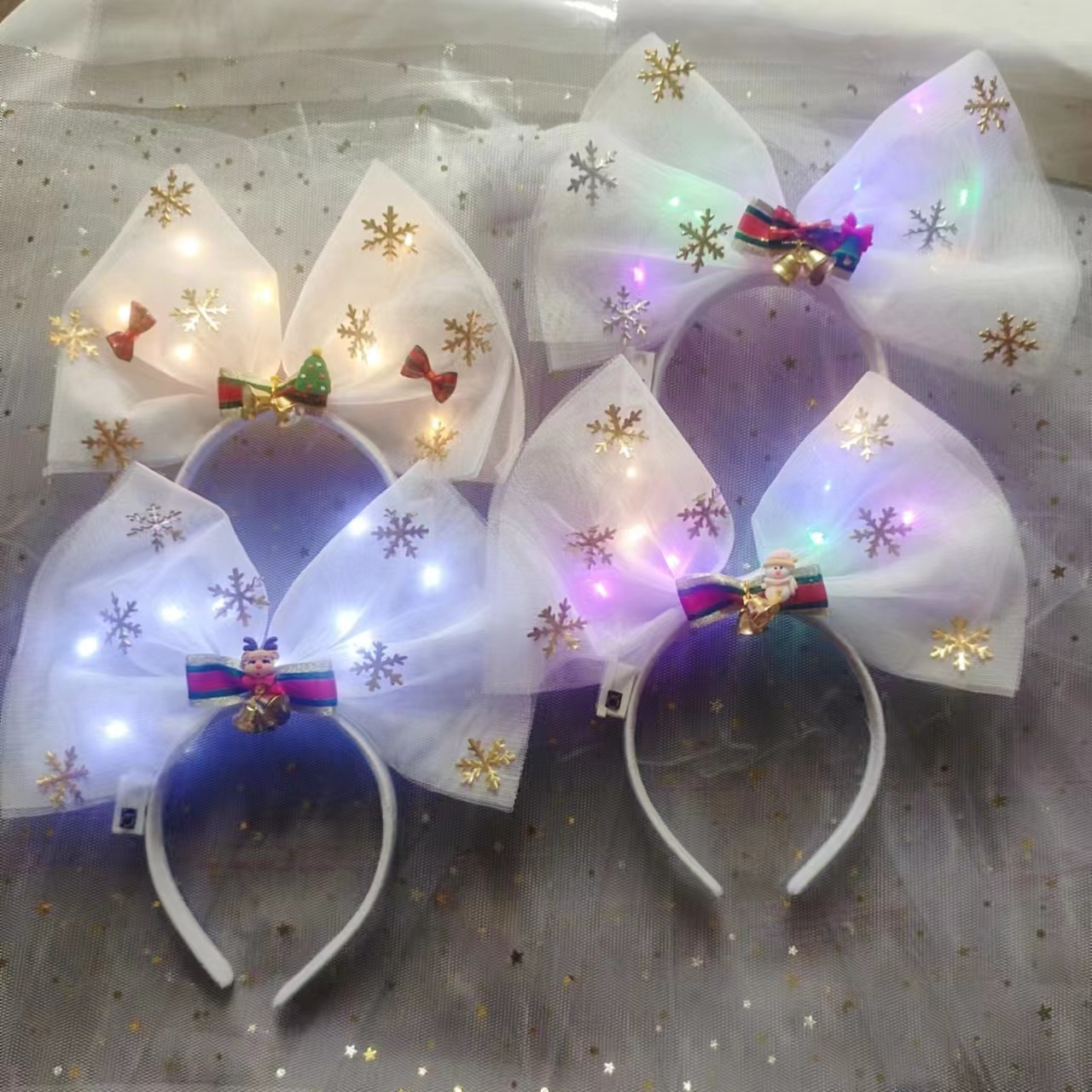 网红卡通发灯光/应援/发卡配件/夜市饰品/复活节细节图