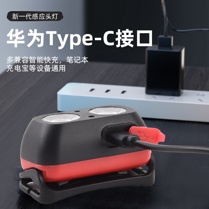 Cross-border exclusive yellow and white dual-source strong headlight, super strong standby fishing headlight, long-lasting sensor light Application Scenario