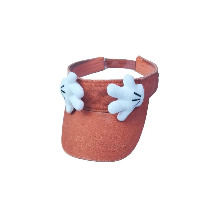 Mickey Mouse face-covering cartoon parent-child empty top hat, washed and aged large brim baseball cap, spring and summer outing casual sun hat Application Scenario