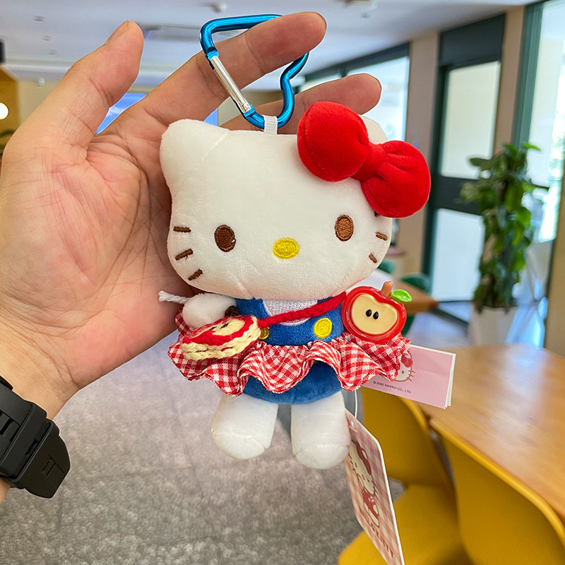 hellokitty plush toy bag pendant, car keychain, doll backpack pendant, Hello Kitty small pendant details Picture