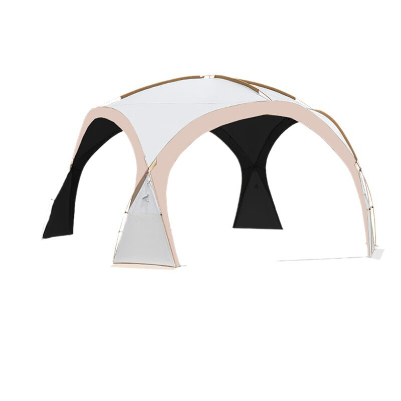Explorer Black Rubber dome canopy tent, outdoor rainproof overnight camping equipment, full set of sun protection and sunshade canopy Item Picture