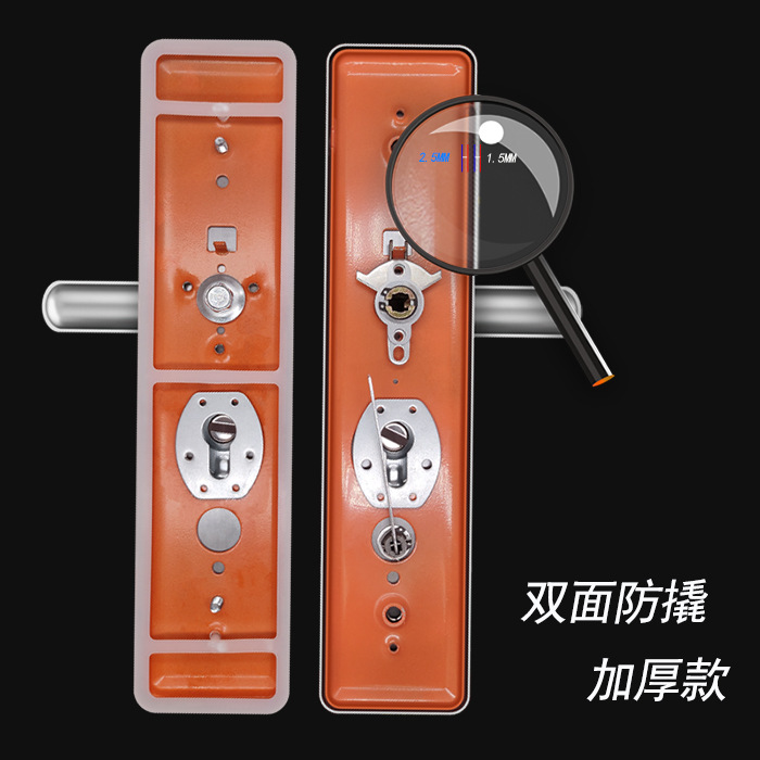 Household thickened anti-picking panel 304 stainless steel door lock handle accessories, universal anti-theft door lock handle Application Scenario