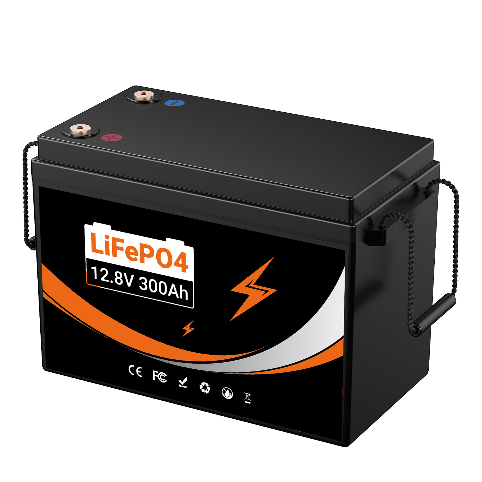 Lithium iron phosphate battery 12.8V300AH large-capacity rv battery golf cart support overseas warehouse consignment details Picture