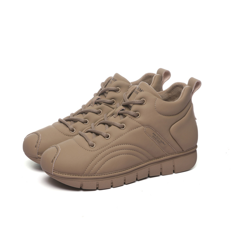 鞋子女士夏季舒适/白鞋增高/飞织/乐福鞋女春夏气质/女士休闲皮鞋白底实物图