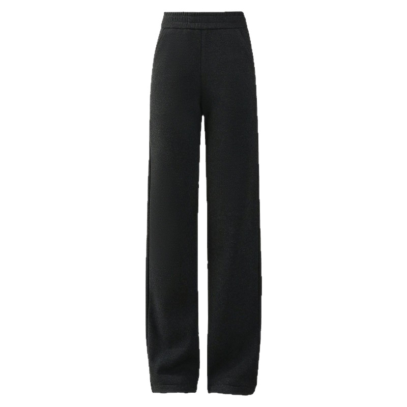 The new wide-leg pants make you look slimmer and taller. They are comfortable, loose, made of silk, skin-friendly, and have a snug drape effect. They are also warm and floor-length pants Item Picture