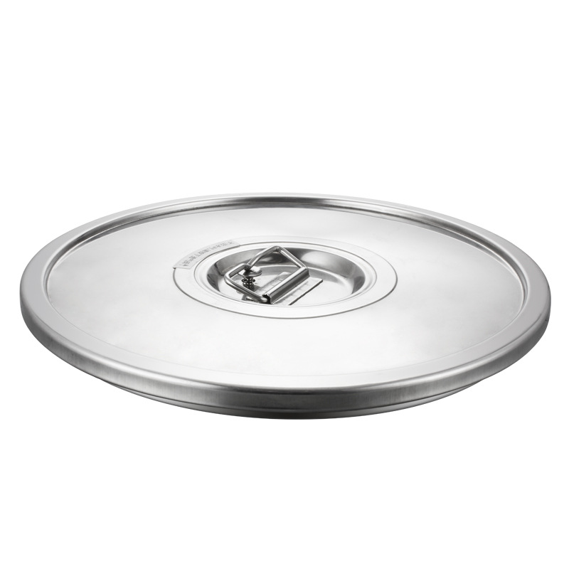 Acero inoxidable tapa plana cubeta aislante cubeta de sopa no magnética extra gruesa binaural cubeta hermética a prueba de humedad cubeta multiuso con grifo cubeta de almacenamiento de agua Item Picture