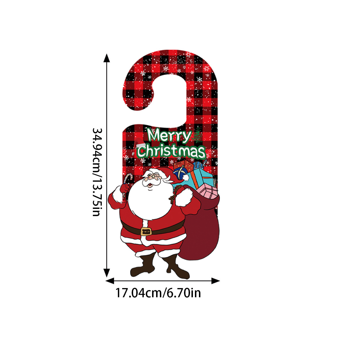 The new cross-border Christmas "MerryChristmas" collection features door handles, door hangers, decorative props and ornaments Item Picture