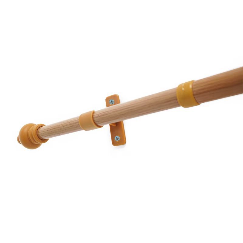 窗帘杆/窗帘罗马杆/暗装窗帘轨道/窗帘头配件金属/下床帘杆长1.4米产品图