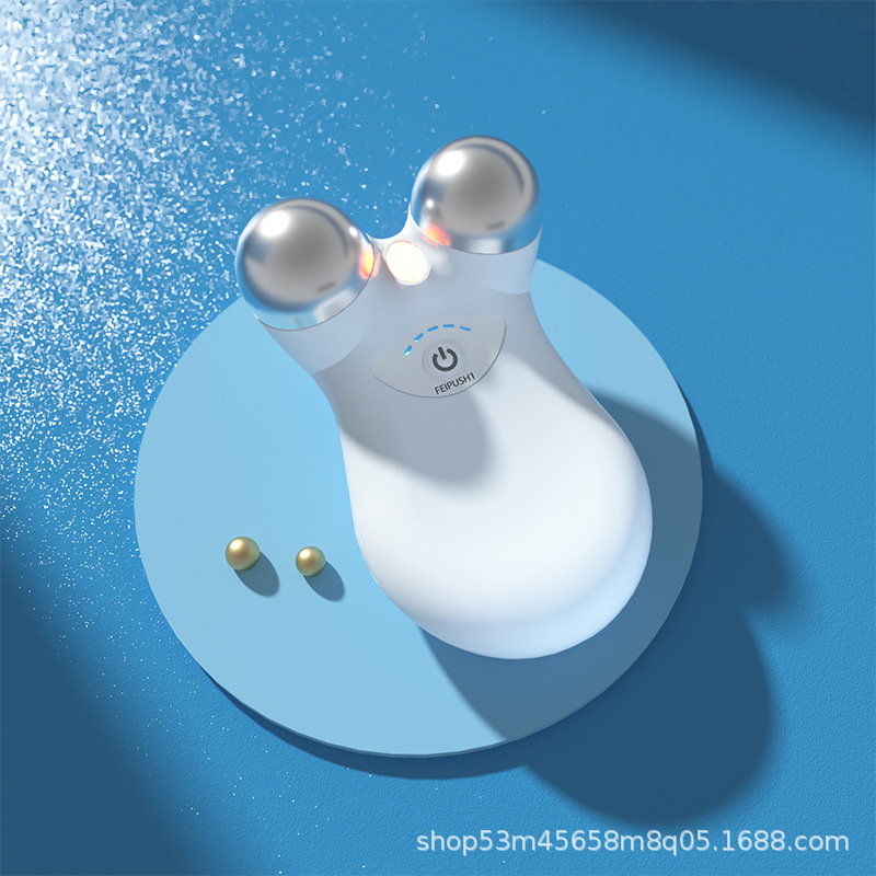 Cross-border upgraded dual-roller massage device portable microcurrent meter