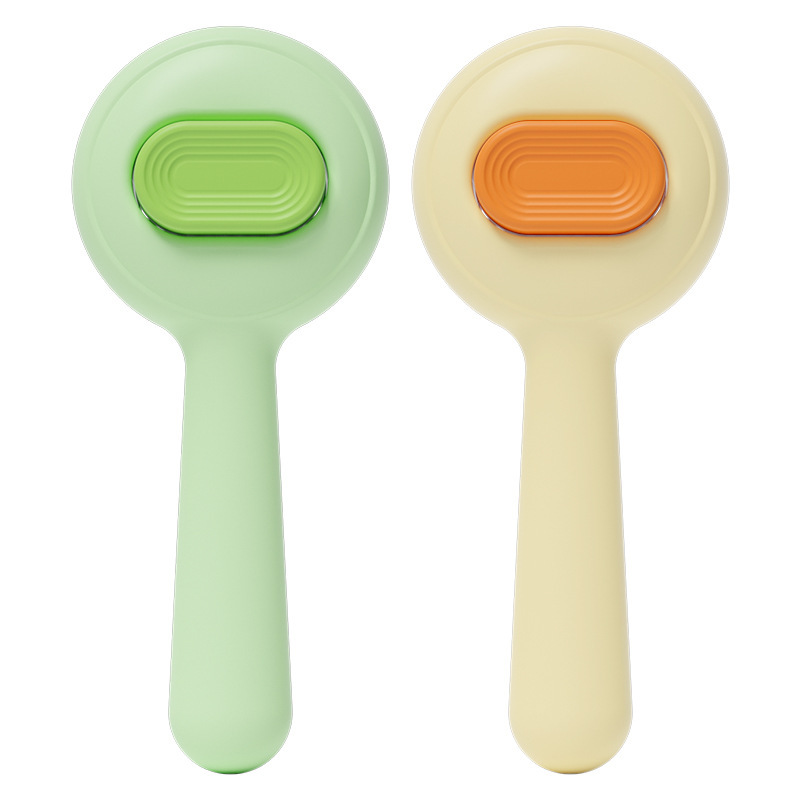 The new best-selling pet cat comb, stainless steel needle massage and cleaning needle comb, dog hair removal brush, one-click self-cleaning function Item Picture