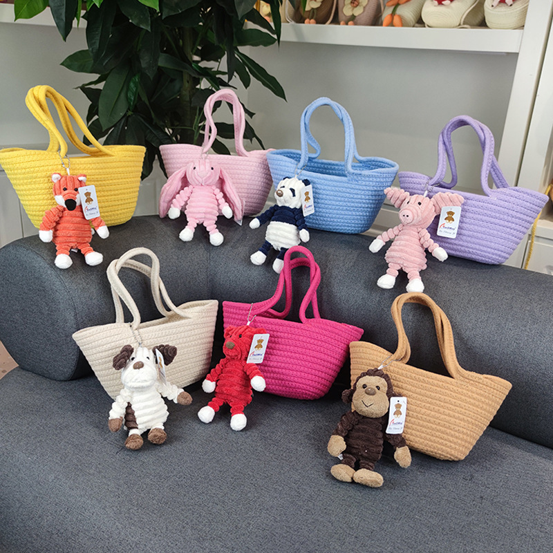 Cute otoño-invierno bolso de las niñas cesta de cocina tejida 2025 nuevo bolso de los niños bolsa de regalo regalo regalo details Picture