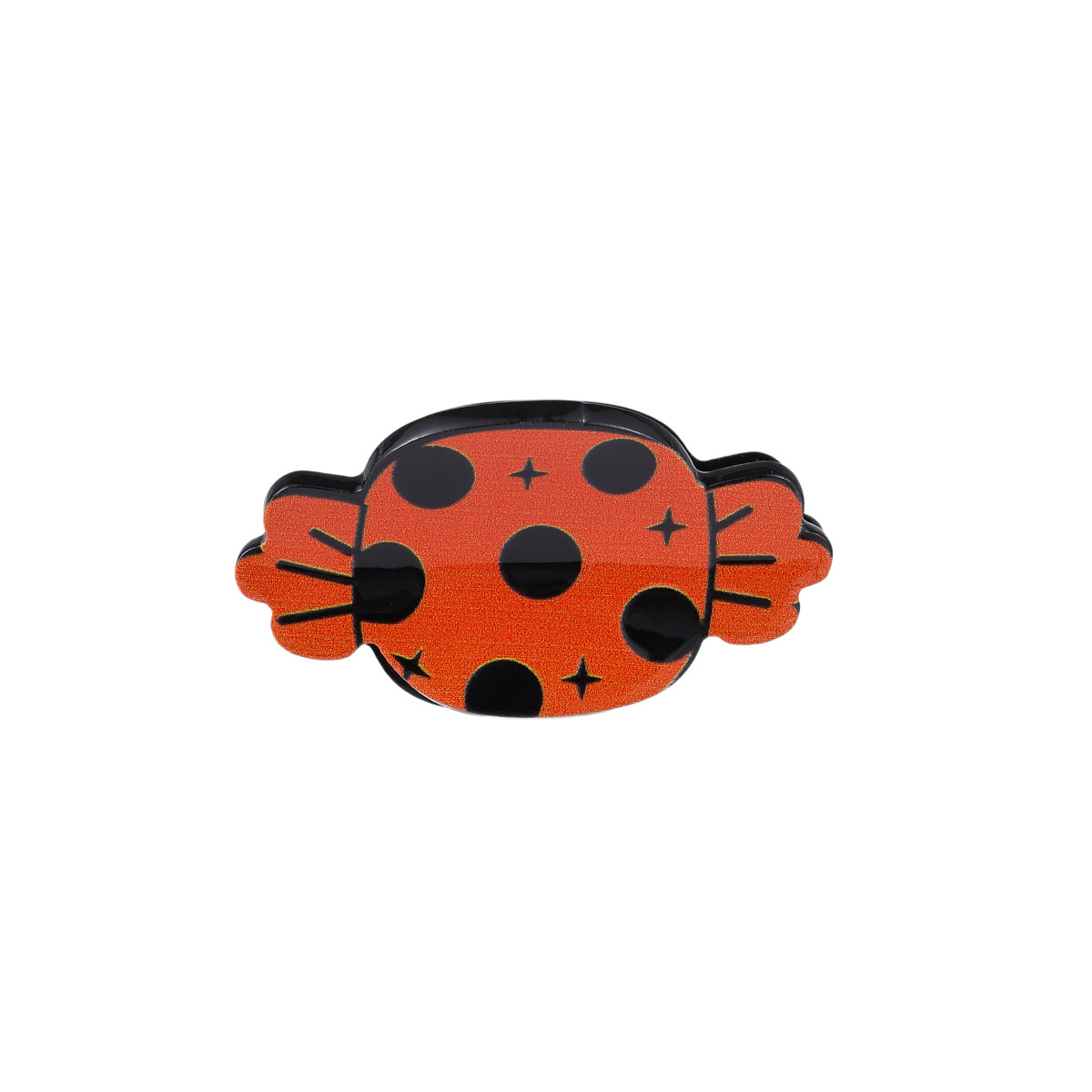 European and American Halloween series ghost pumpkin candy small flat clip acrylic unique and funny festival hair accessory design Item Picture
