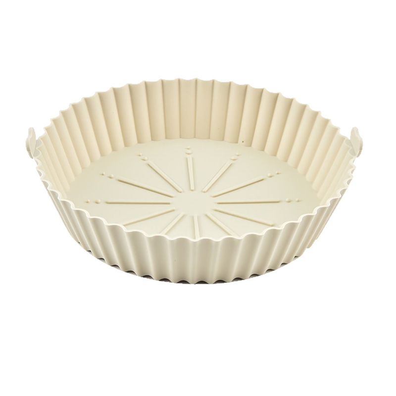 Silicone baking tray, high-temperature resistant air fryer, easy-to-clean baking tray, round and square cake baking mold, baking tray, fryer Item Picture