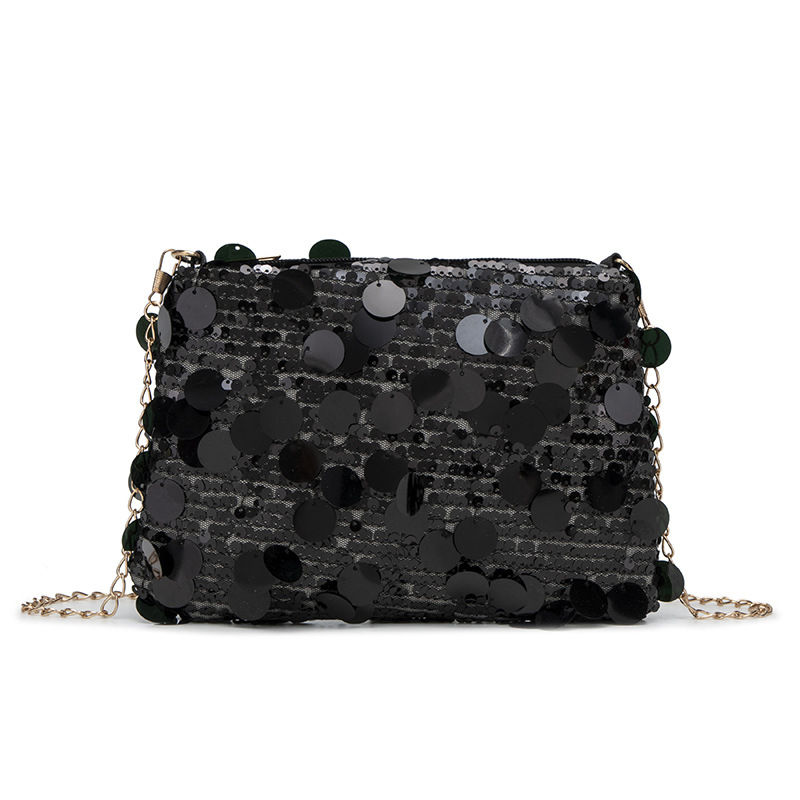Cross border bolso de lentejuelas cadena de axila bolsa de mujer diseño de nicho un hombro bolso de axila bolso de hombro cruzado bolsa de viaje bolsa de mano mano bolsa de flecos bolsa de mujer bolsa de lentejuelas Item Picture