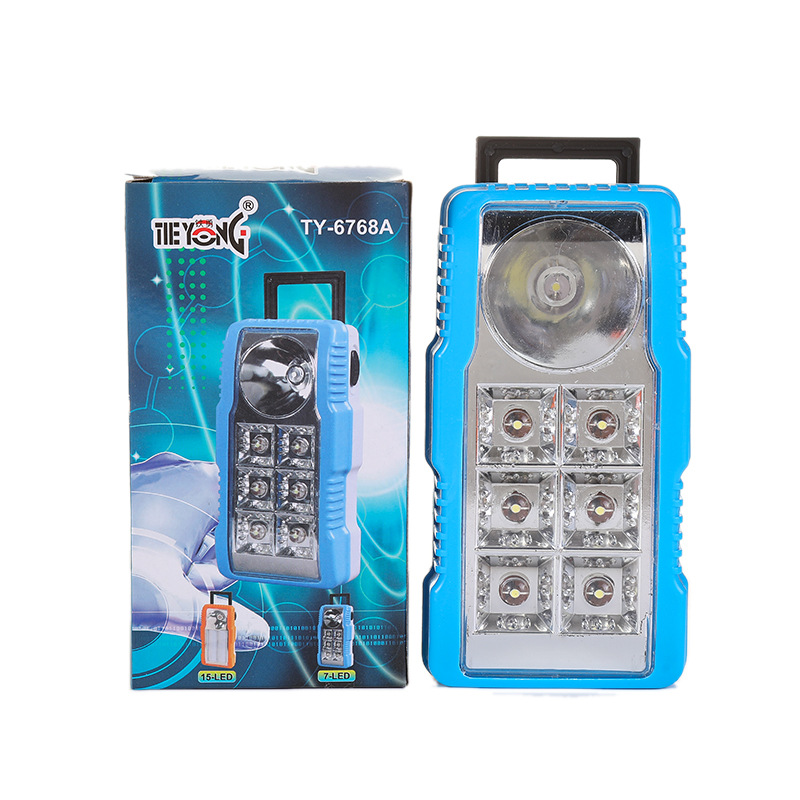 TY-6768新款户外露营帐篷灯便携式LED手提灯手电筒厂家现货批发产品图