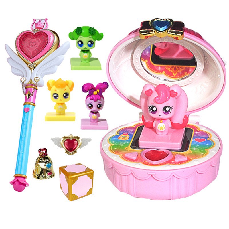 奇妙萌可系列玩具惊喜镜盒音乐盒女孩爱心公主魔杖公仔娃娃魔法棒详情图5