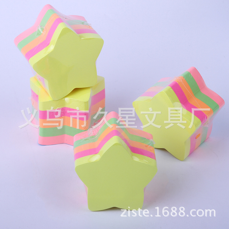 500 irregular-shaped sticky notes, including flower-shaped five-pointed stars and heart-shaped ones, are available for wholesale sale details Picture
